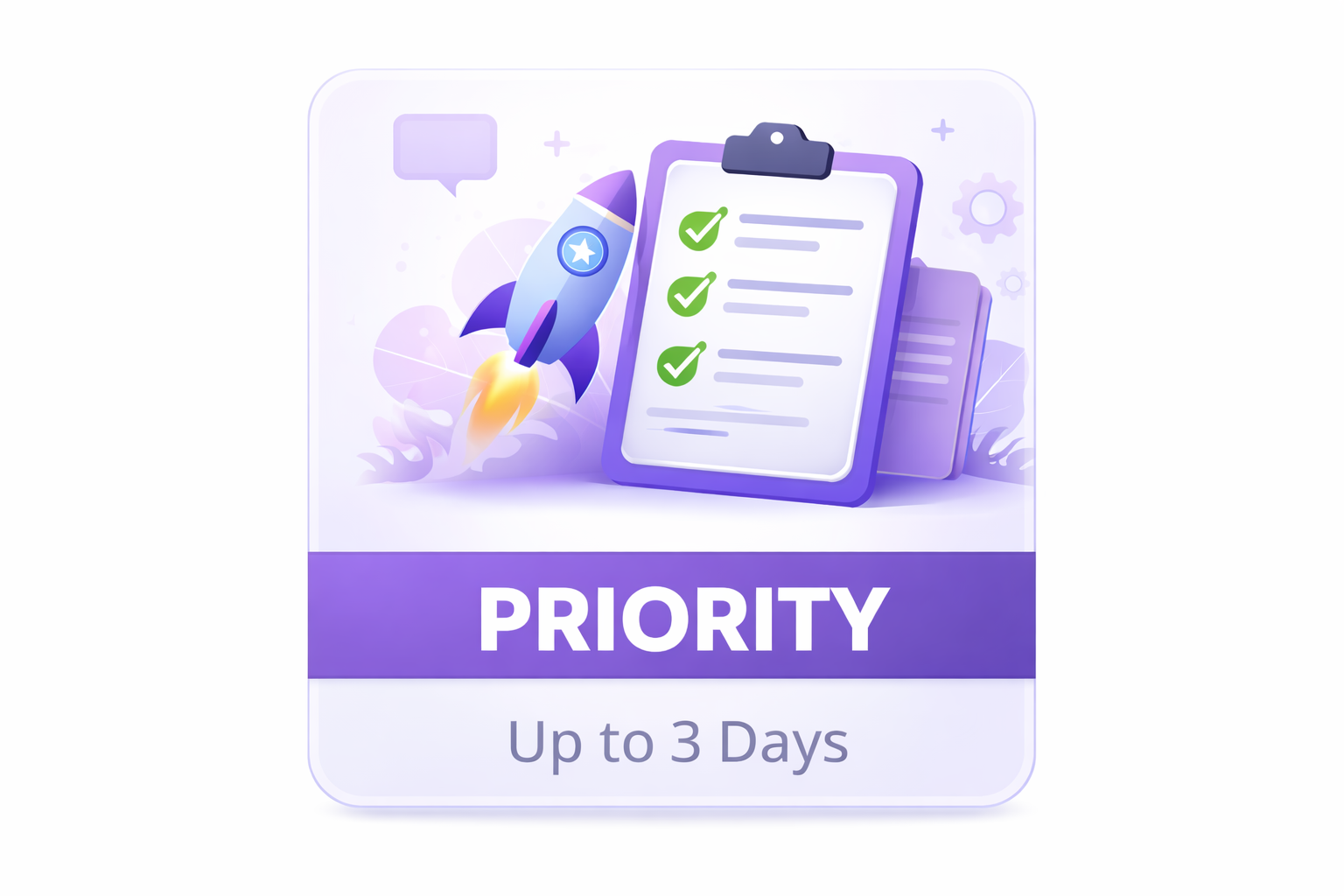 Priority Processing (up to 3 days)